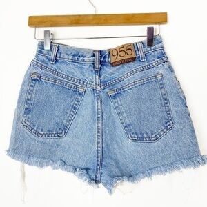 VINTAGE 955 ORIGINALS Light Wash High Waist Cutoff Shorts Hot Pants Booty 7 24
